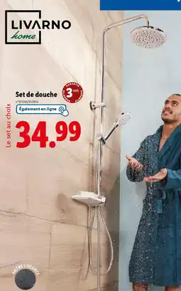 Lidl LIVARNO home Set de douche 3 offre