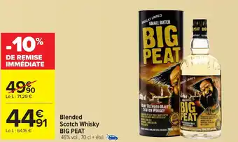 Carrefour BIG PEAT Blended Scotch Whisky offre