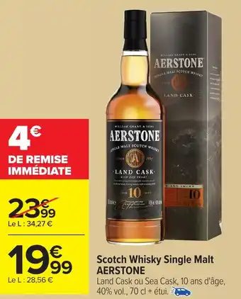 Carrefour AERSTONE Scotch Whisky Single Malt offre