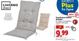 Lidl Coussin pour fauteuil de jardin offre