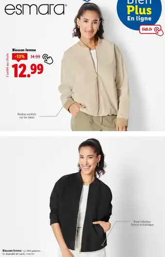 Lidl Esmara Blouson femme offre