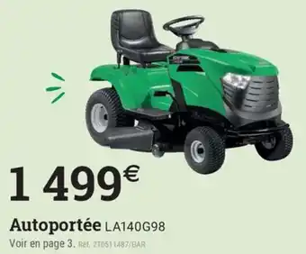 Espace emeraude Autoportée LA140G98 offre