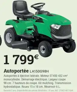 Espace emeraude Autoportée LA150G98H offre