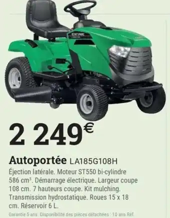 Espace emeraude Autoportée LA185G108H offre