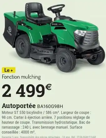 Espace emeraude Autoportée BA160G98H offre