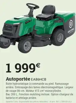 Espace emeraude Autoportée EA86HCB offre