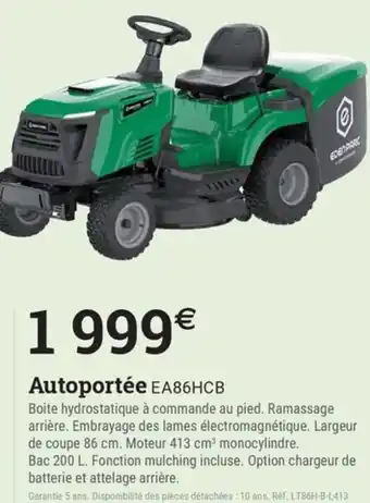 Espace emeraude Autoportée EA86HCB offre