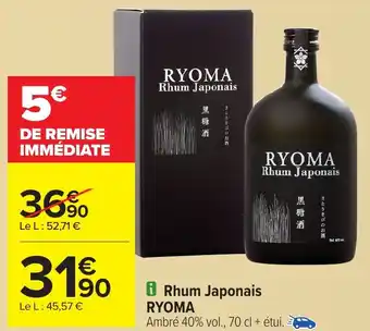 Carrefour RYOMA Rhum Japonais offre