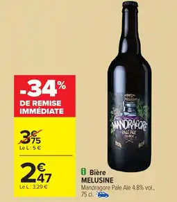 Carrefour MELUSINE Bière offre