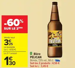 Carrefour PÉLICAN Bière offre