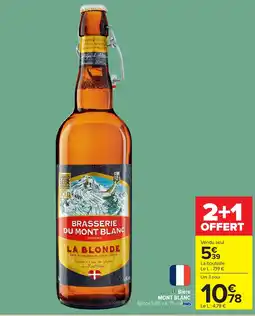 Carrefour MONT BLANC Bière offre