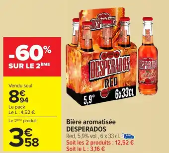 Carrefour DESPERADOS Bière aromatisée offre