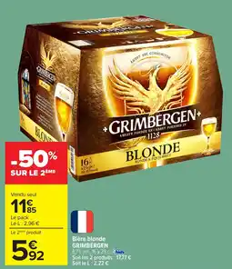 Carrefour GRIMBERGEN Bière blonde offre