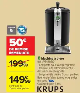 Carrefour KRUPS Machine à bière offre