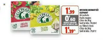 Coccinelle Supermarché Infusion Aromatisée éléphant offre