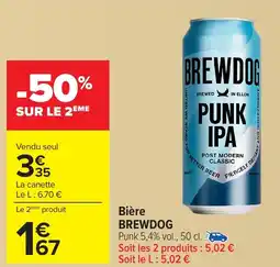 Carrefour BREWDOG Bière offre