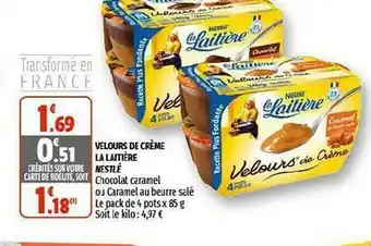 Coccinelle Supermarché Velours De Crème La Laitière Nestlé offre