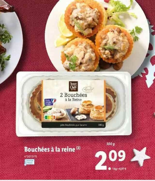 Promo Bouchées à La Reine Toque Du Chef chez Lidl