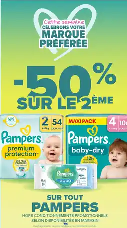 Carrefour PAMPERS Sur tout offre