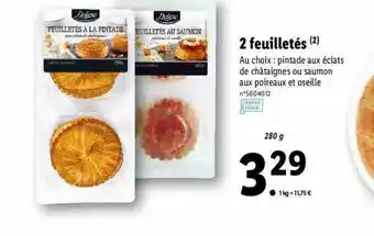 Lidl 2 Feuilletés Deluxe offre
