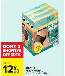 Carrefour Shorty menstruel offre