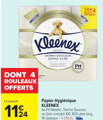 Carrefour KLEENEX Papier Hygiénique offre