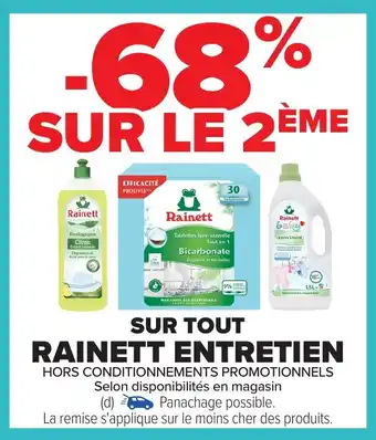 Carrefour RAINETT ENTRETIEN Sur tout offre