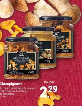 Lidl Champignons Deluxe offre