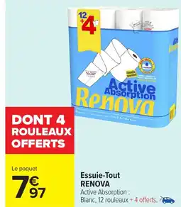 Carrefour RENOVA Essuie-Tout offre