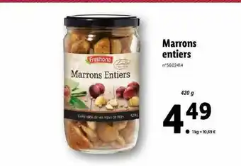 Marrons Entiers Freshona