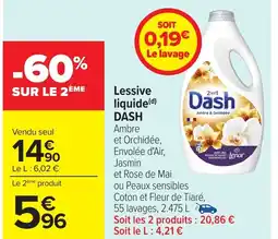 Carrefour DASH Lessive liquide offre