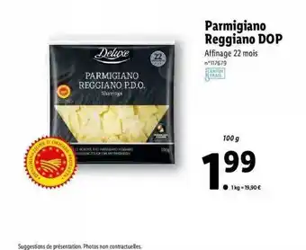 Lidl Parmigiano Reggiano Dop Deluxe offre
