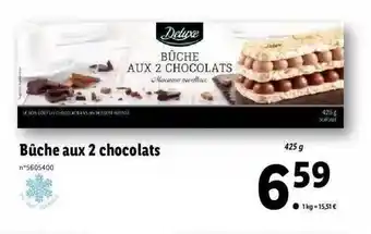 Lidl Bûche Aux 2 Chocolats Deluxe offre