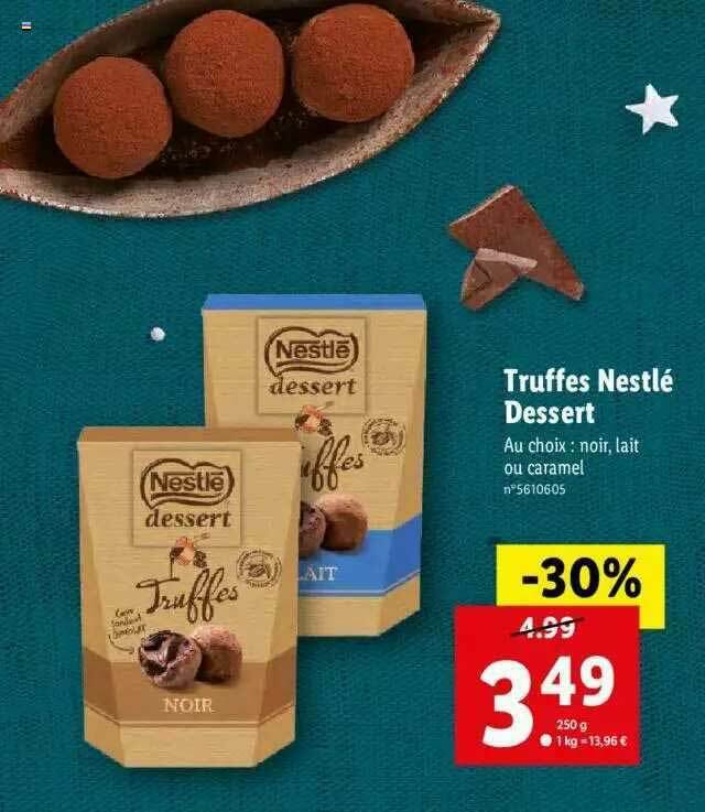 Promo Truffes Nestlé Dessert chez Lidl