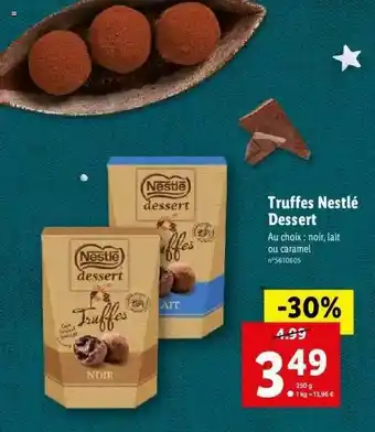 Lidl Truffes Nestlé Dessert offre