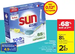 Carrefour SUN Tablettes Lave-vaisselle offre