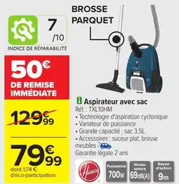 Carrefour Aspirateur avec sac offre