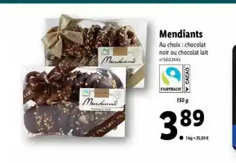 Lidl Mendiants Favorina offre
