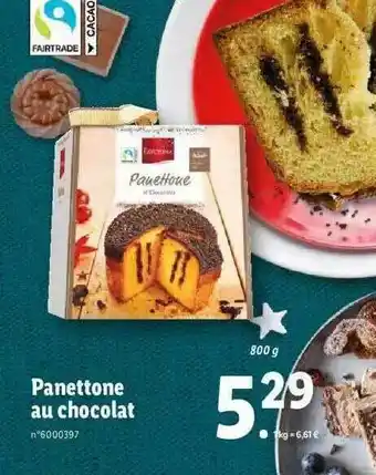 Lidl Panettone Au Chocolat Favorina offre