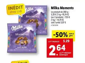 Lidl Milka Moments offre
