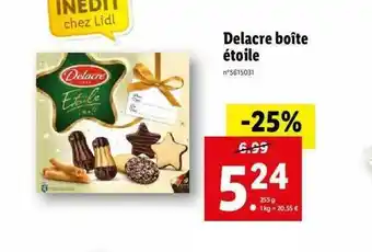 Lidl Delacre Boîte étoile offre