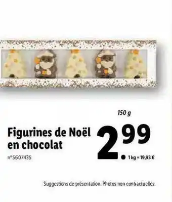 Lidl Figurines De Noël En Chocolat offre