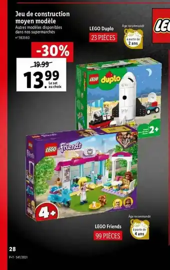 Lidl Jeu De Construction Moyen Modèle offre