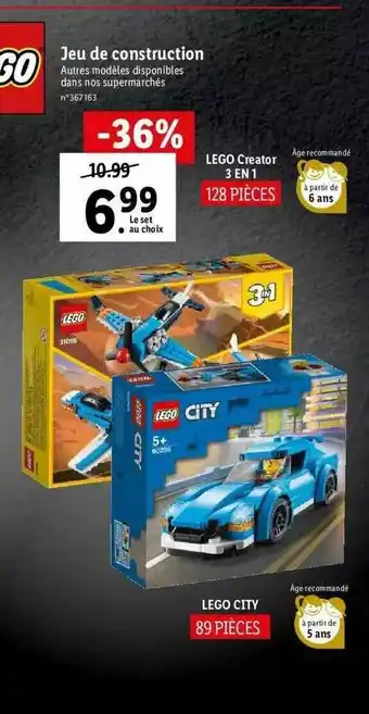 Lidl Jeu De Construction Lego offre