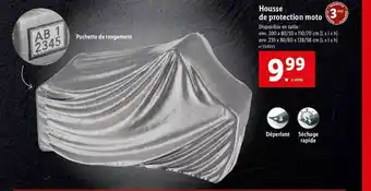 Lidl Housse De Protection Moto offre