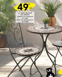 Stokomani La table ronde de jardin offre