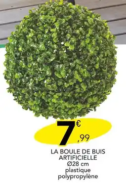 Stokomani LA BOULE DE BUIS ARTIFICIELLE offre