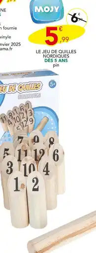 Stokomani MOJY Le jeu de quilles nordiques offre