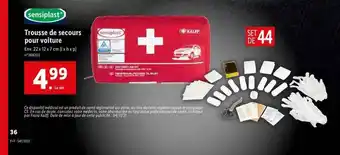 Lidl Trousse De Secours Pour Voiture Sensiplast offre