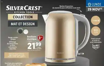 Lidl Bouilloire électrique Silver Crest offre